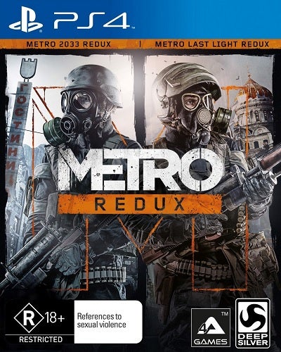 Deep Silver Metro Redux Metro 2033 Redux Plus Metro Last Light Redux Refurbished PS4 Playstation 4 Game